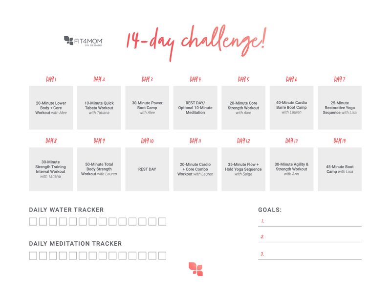 14 day workout deals challenge